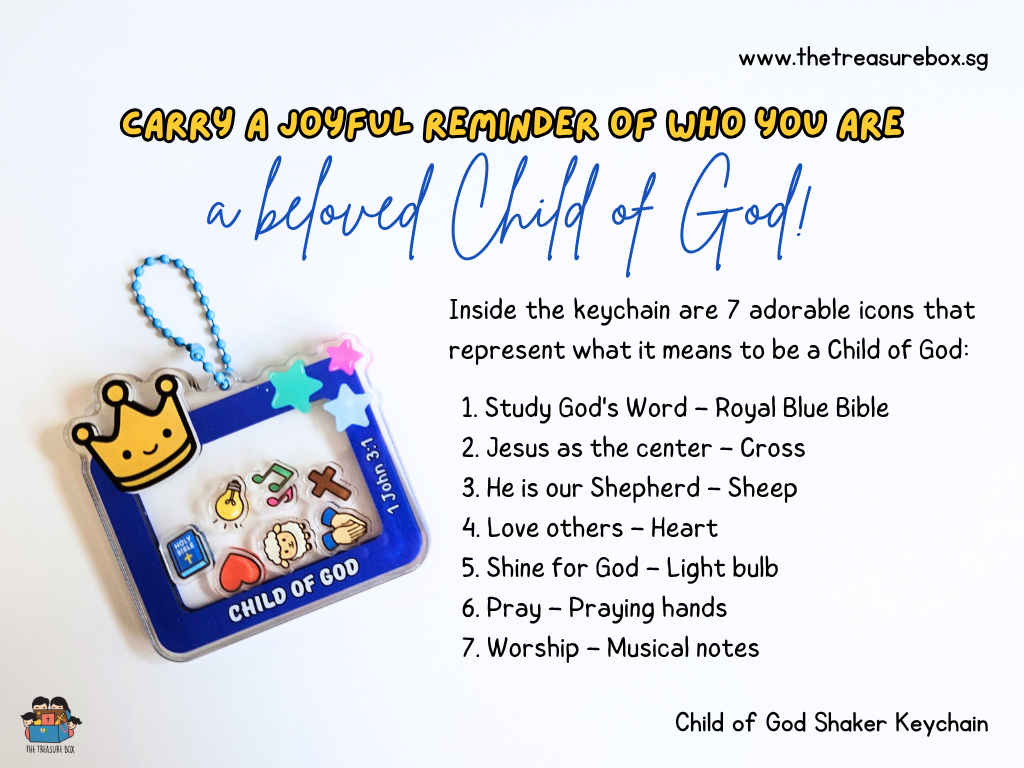 Child of God Shaker Keychain – The Treasure Box SG