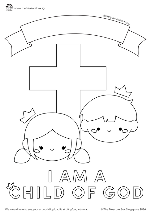 Child of God Colouring Sheet