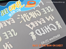 Load image into Gallery viewer, SEE CHRIST Iron-Ons