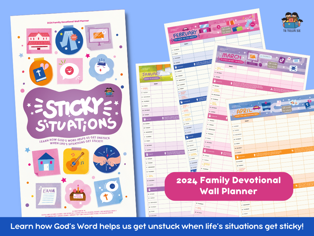 2024 Family Devotional Wall Planner: STICKY SITUATIONS