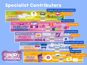 2024 Family Devotional Wall Planner: STICKY SITUATIONS