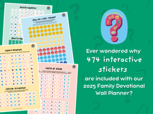 Load image into Gallery viewer, 2025 Family Devotional Wall Planner - I HAVE A QUESTION!