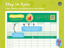 Load image into Gallery viewer, 2025 Family Devotional Wall Planner - I HAVE A QUESTION!