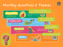 Load image into Gallery viewer, 2025 Family Devotional Wall Planner - I HAVE A QUESTION!