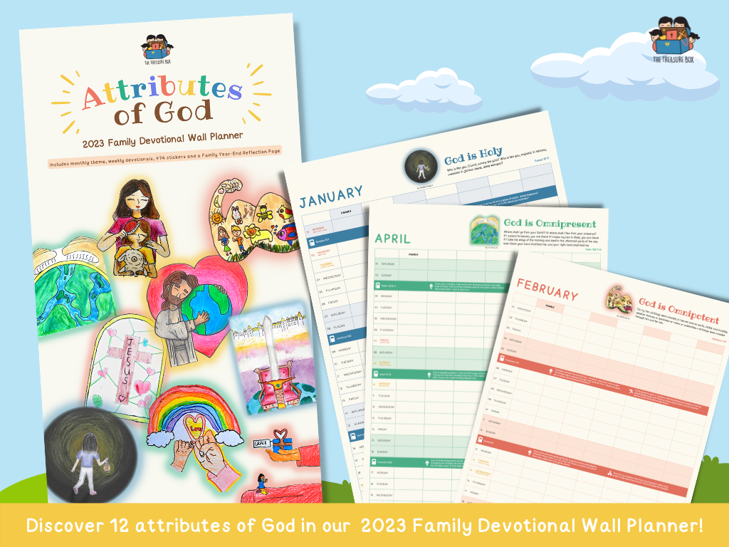 2023 Family Devotional Wall Planner: Attributes of God