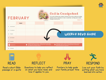 Load image into Gallery viewer, 2023 Family Devotional Wall Planner: Attributes of God