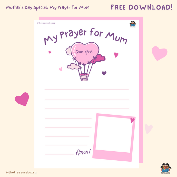 [Printable] My Prayer for Mum (Pink)