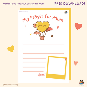 [Printable] My Prayer for Mum (Yellow)
