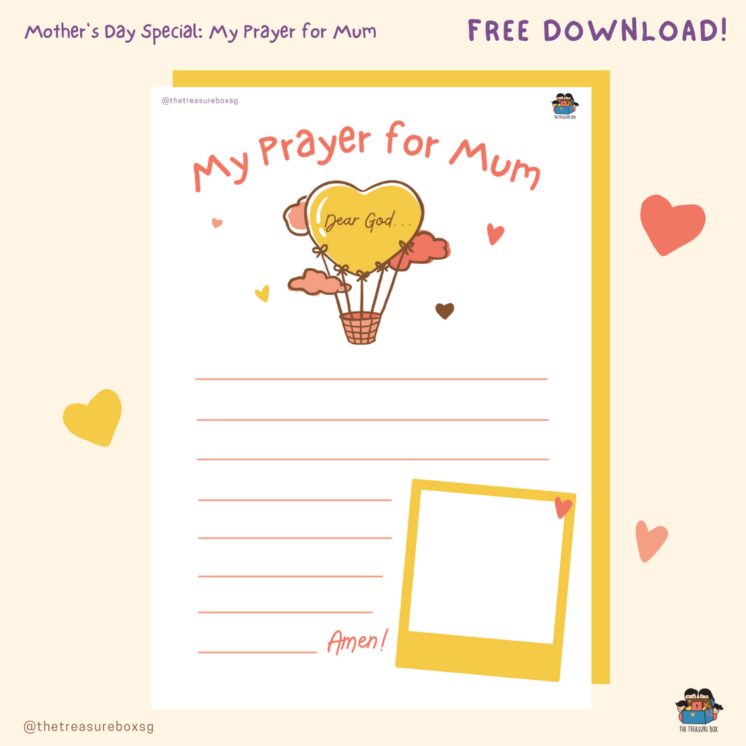 [Printable] My Prayer for Mum (Yellow)