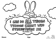 Load image into Gallery viewer, Barry Rabbit Colouring Sheet