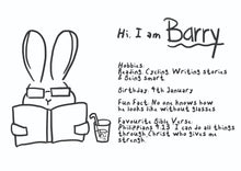 Load image into Gallery viewer, Barry Rabbit Colouring Sheet