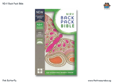 Load image into Gallery viewer, NIrV Backpack Bible - Flexcover Pink Butterfly