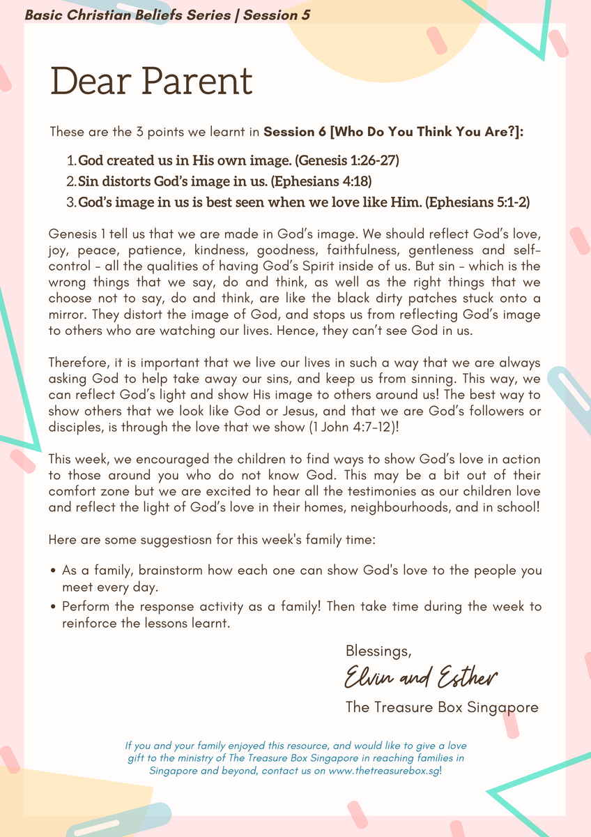 Parent's Guide: Who Do I Look Like? – The Treasure Box SG