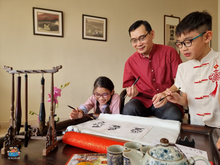 Load image into Gallery viewer, Family Chinese Calligraphy Kit